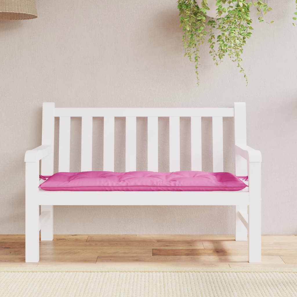 vidaXL Garden Bench Cushion Pink 47.2"x19.7"x2.8" Fabric