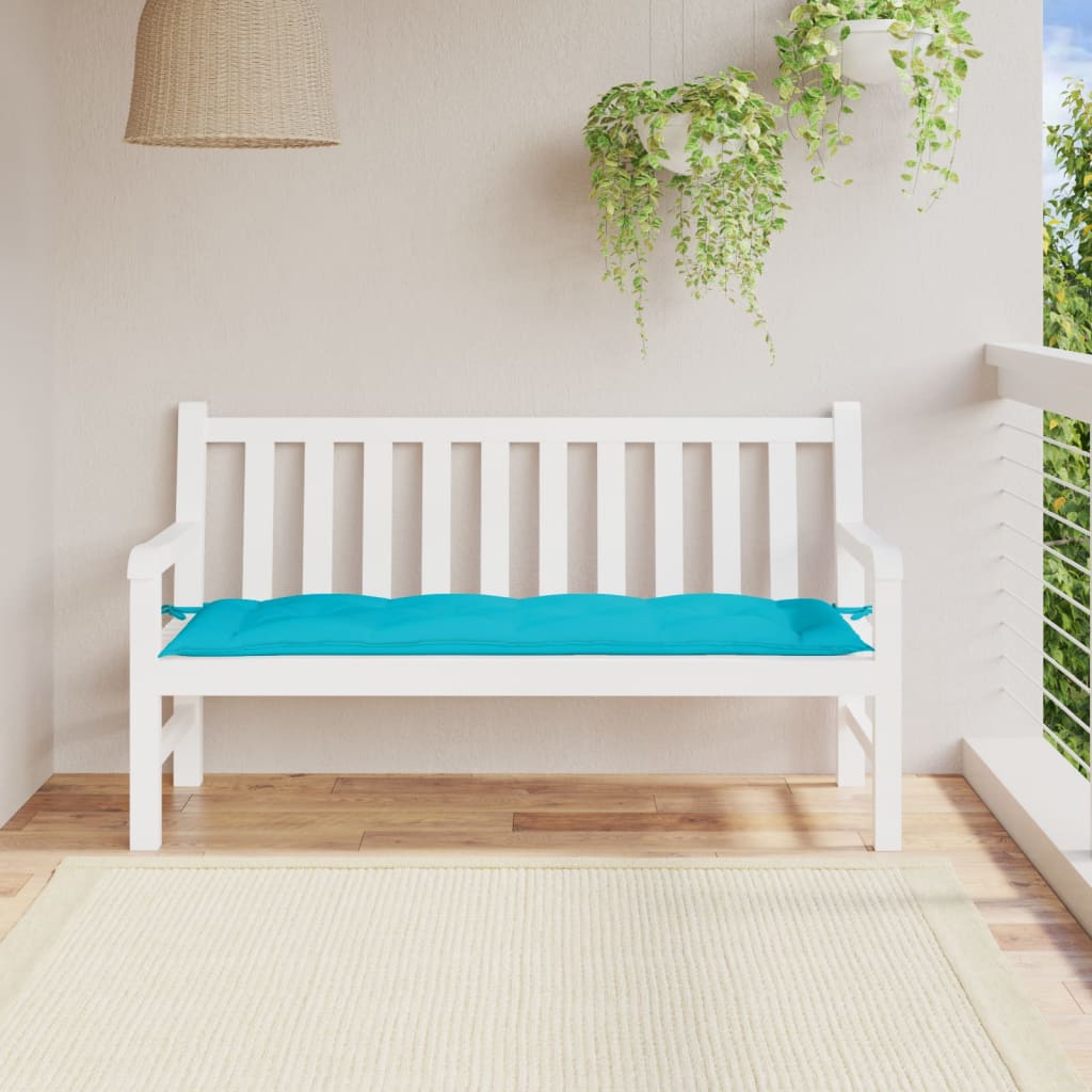 vidaXL Garden Bench Cushion Turquoise 59.1"x19.7"x2.8" Oxford Fabric