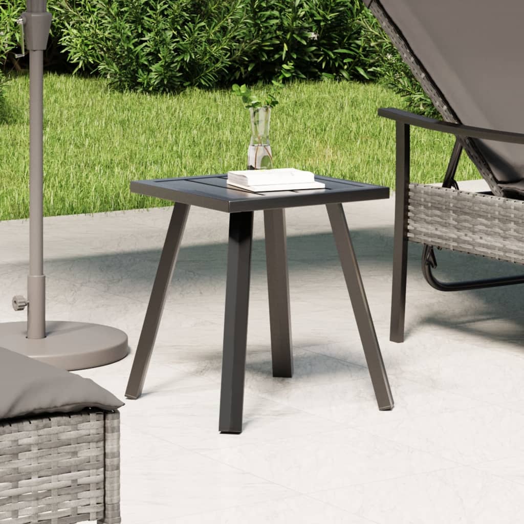 vidaXL Patio Table Anthracite 13.4"x13.4"x15" Steel