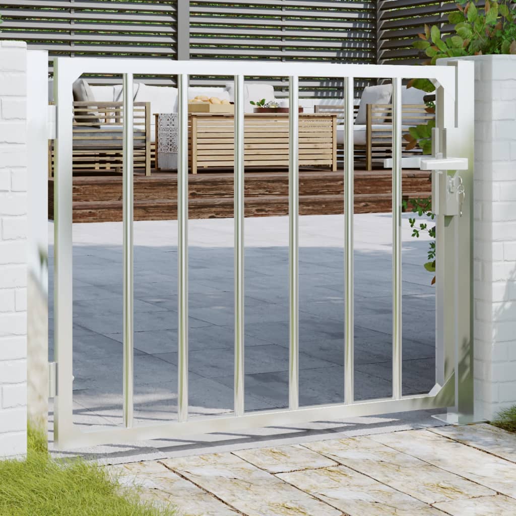 vidaXL Garden Gate 39.4"x29.5" Stainless Steel