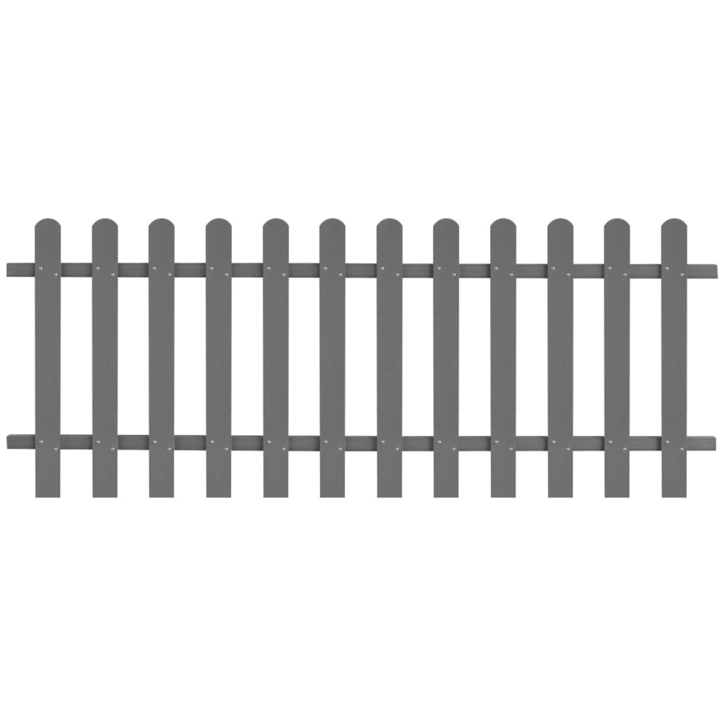 vidaXL Picket Fence WPC 78.7"x31.5"