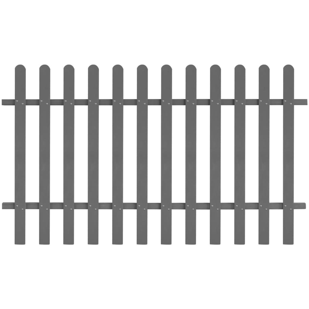 vidaXL Picket Fence WPC 78.7"x47.2"