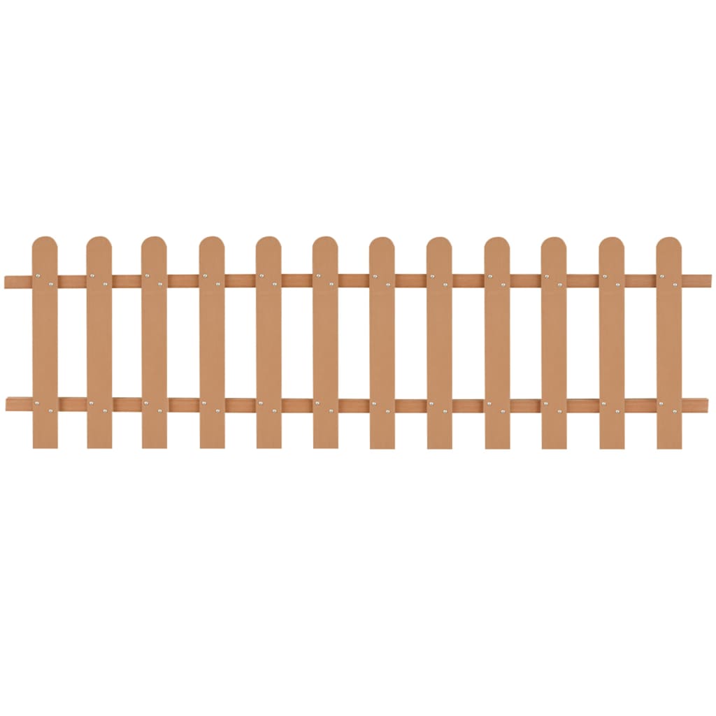 vidaXL Picket Fence WPC 78.7"x23.6"