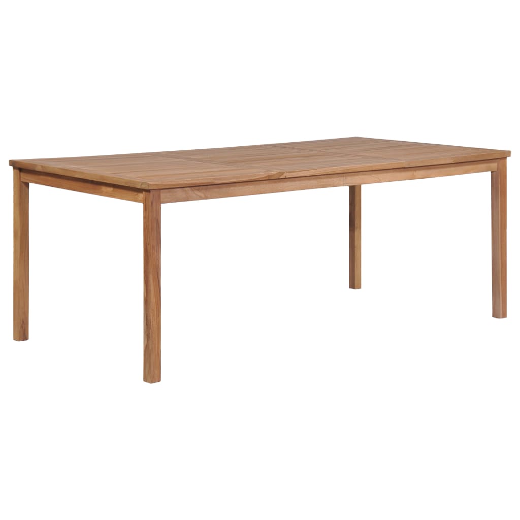 vidaXL Patio Table 78.7"x39.4"x30.3" Solid Teak Wood