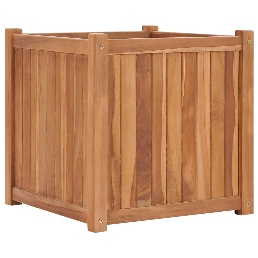 vidaXL Raised Bed 19.7"x19.7"x19.7" Solid Wood Teak