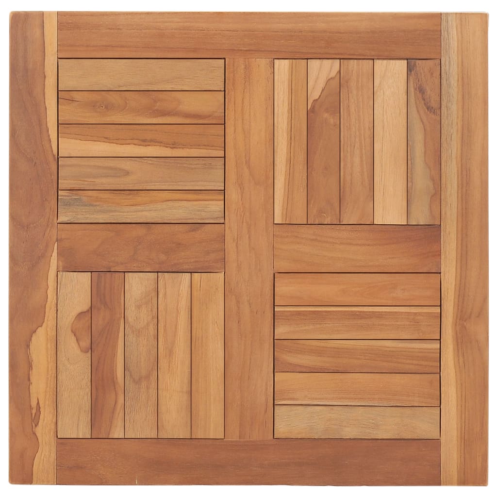 vidaXL Table Top Solid Teak Wood 23.6"x23.6"x1"