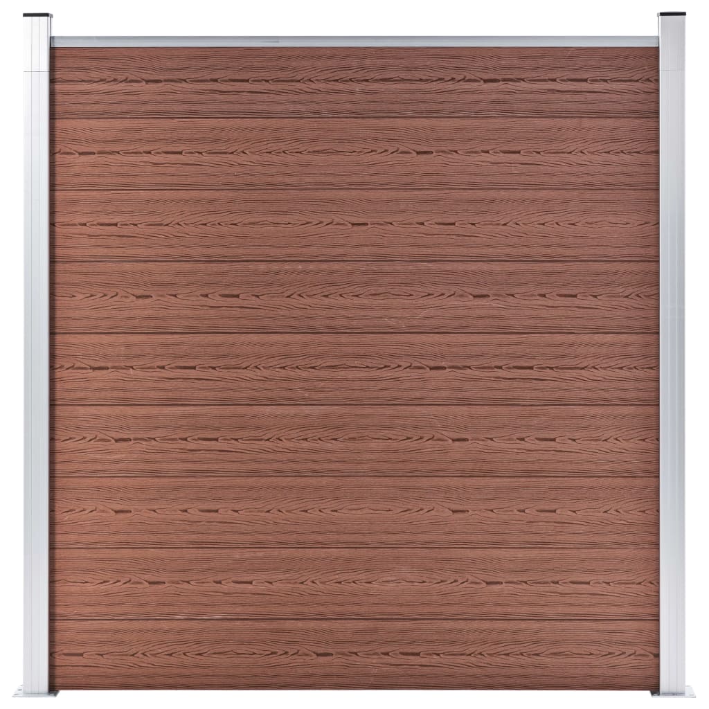 vidaXL Garden Fence WPC 70.9"x73.2" Brown