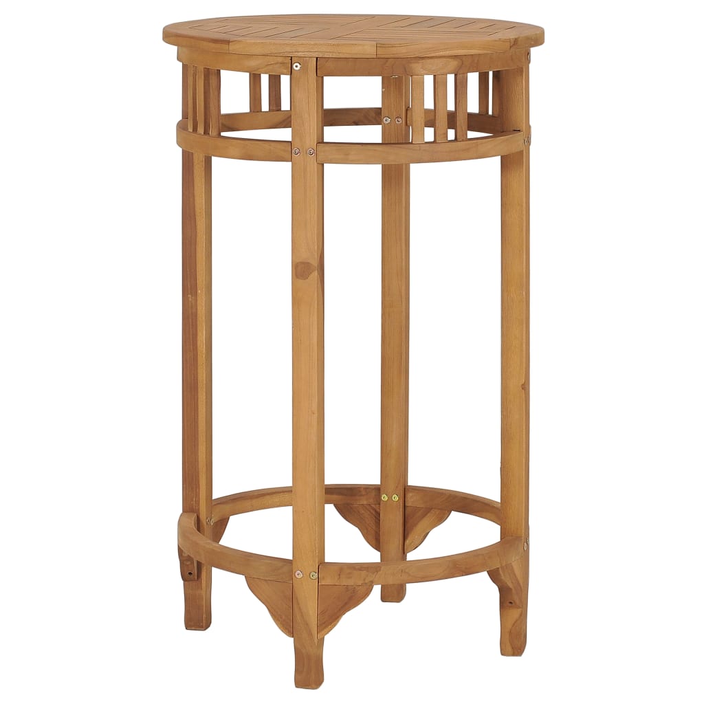 vidaXL Bar Table   23.6" Solid Wood Teak