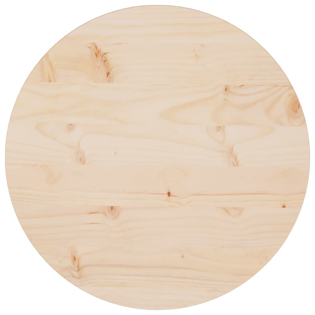 vidaXL Table Top  19.7"x1" Solid Wood Pine