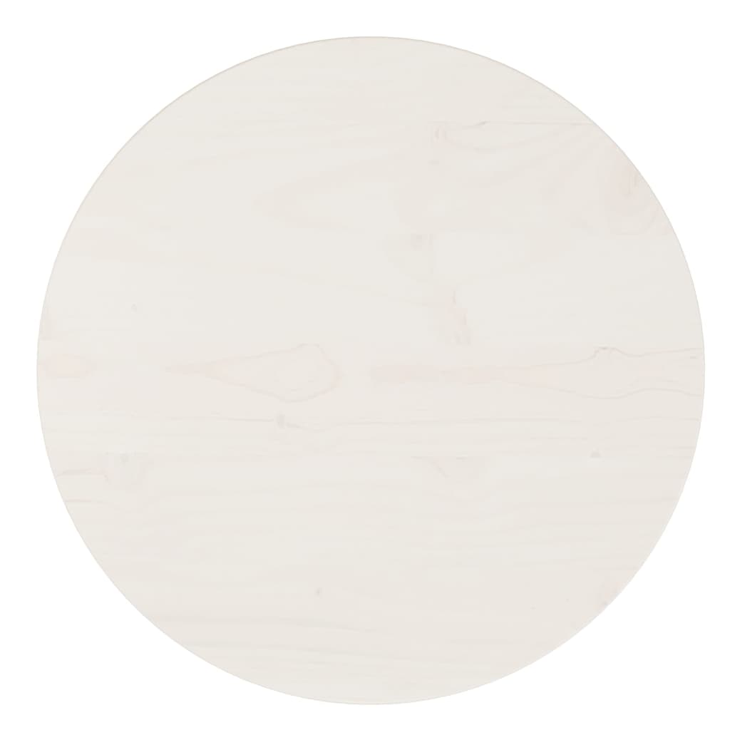 vidaXL Table Top White  15.7"x1" Solid Wood Pine
