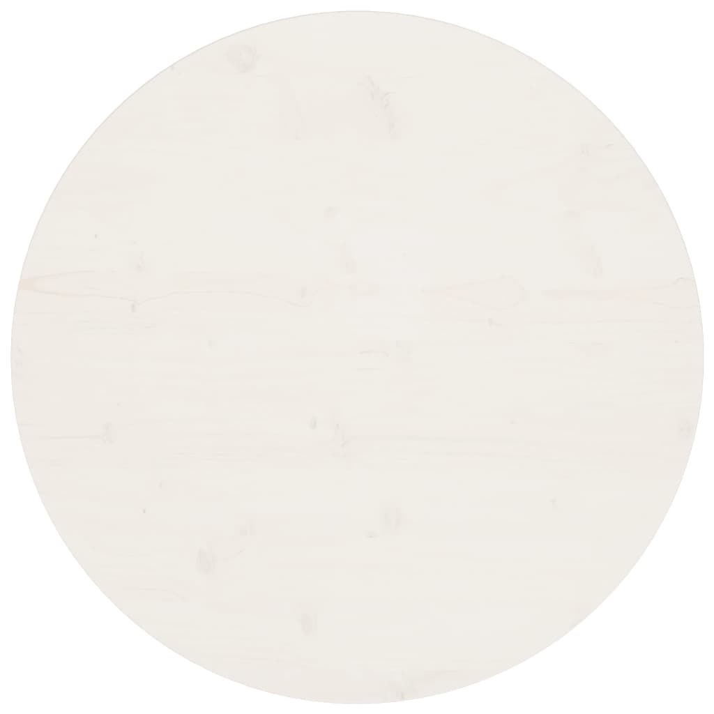 vidaXL Table Top White  27.6"x1" Solid Wood Pine