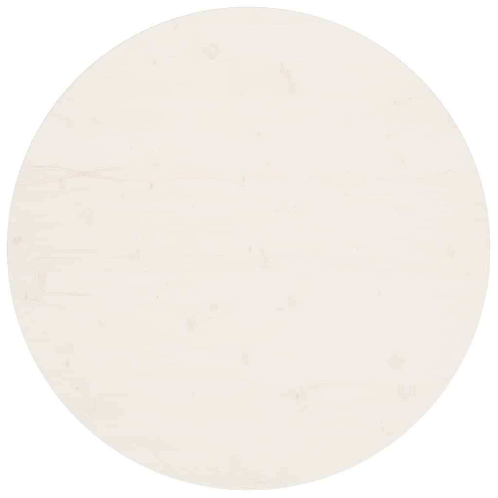 vidaXL Table Top White  35.4"x1" Solid Wood Pine