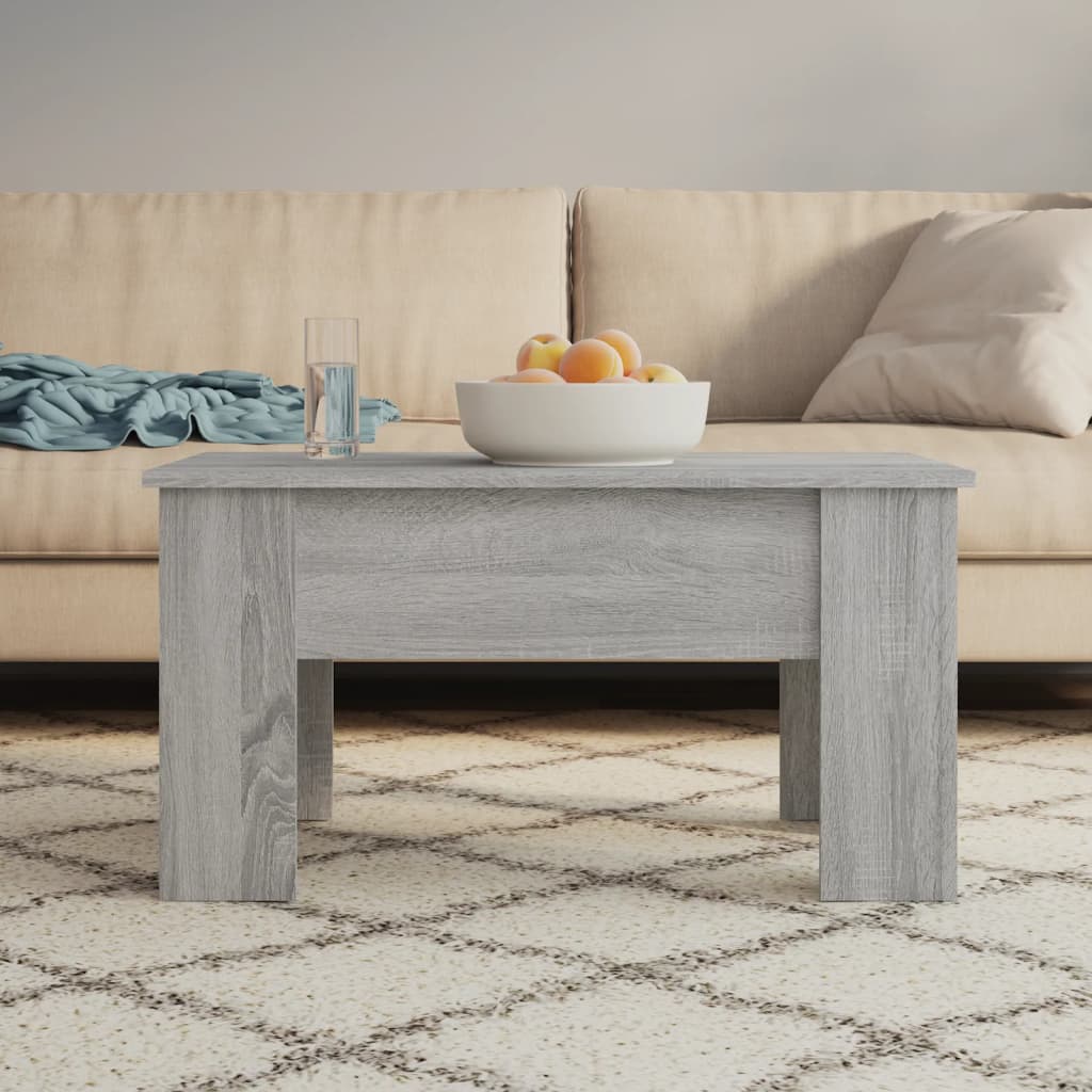 vidaXL Coffee Table Gray Sonoma 31.1"x19.3"x16.1" Engineered Wood