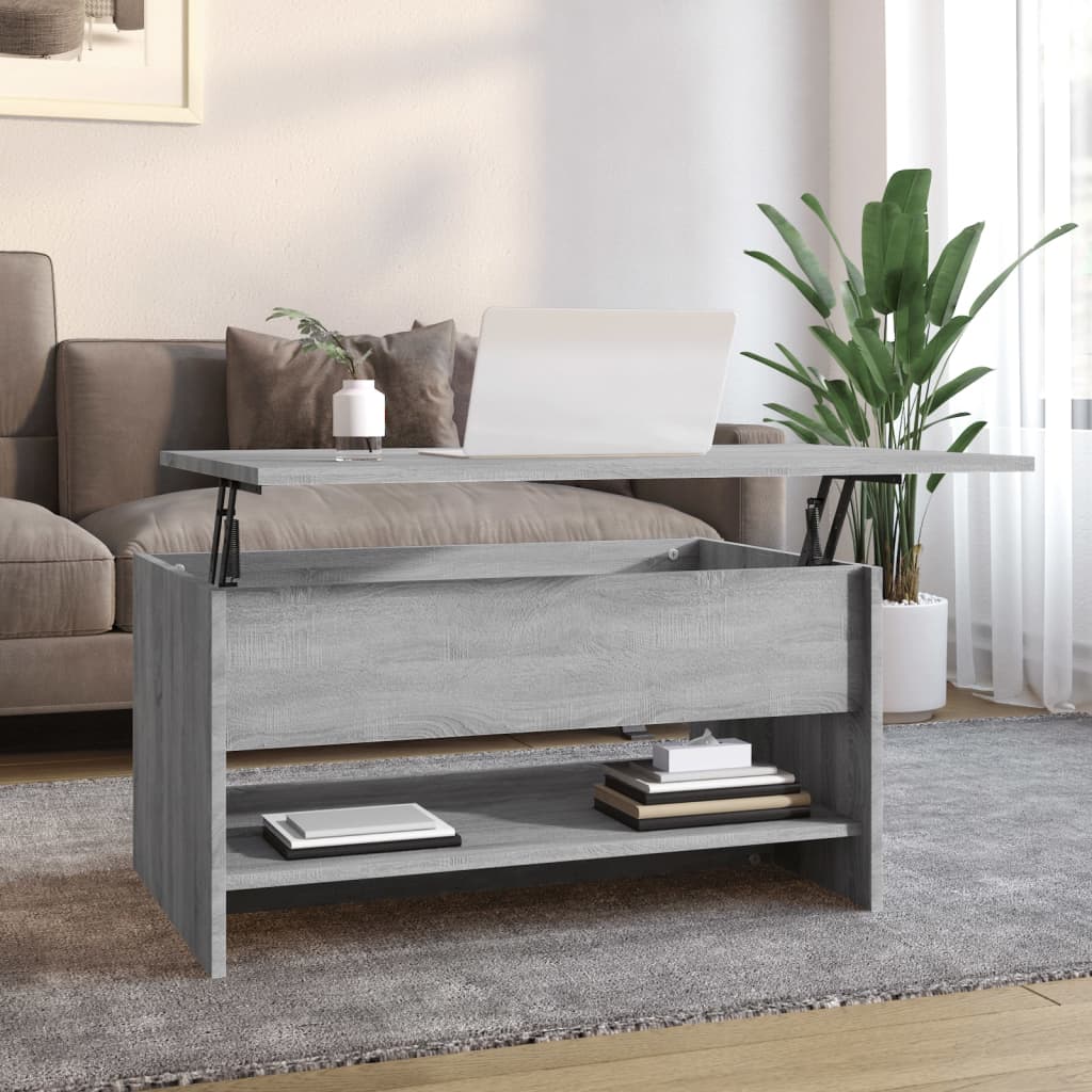 vidaXL Coffee Table Gray Sonoma 31.5"x19.7"x15.7" Engineered Wood