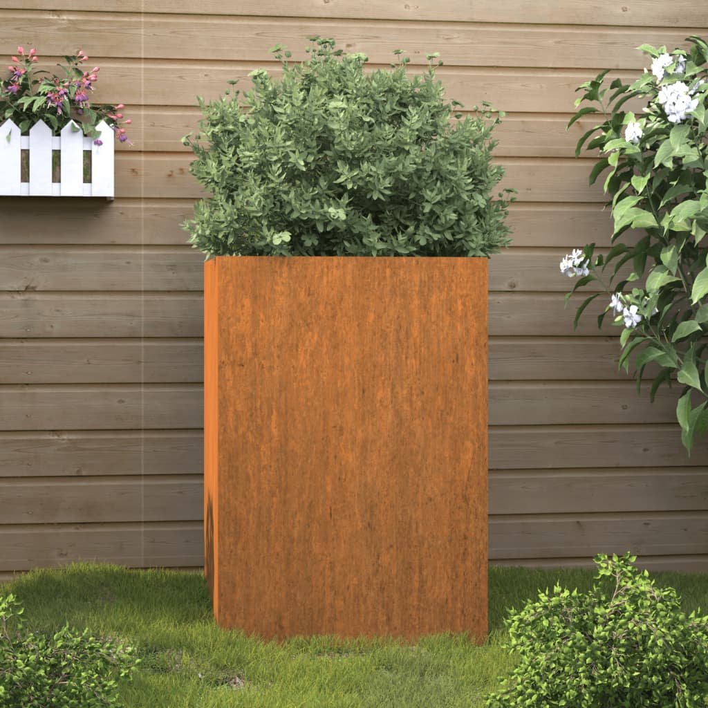 vidaXL Planter 20.5"x18.9"x29.5" Corten Steel