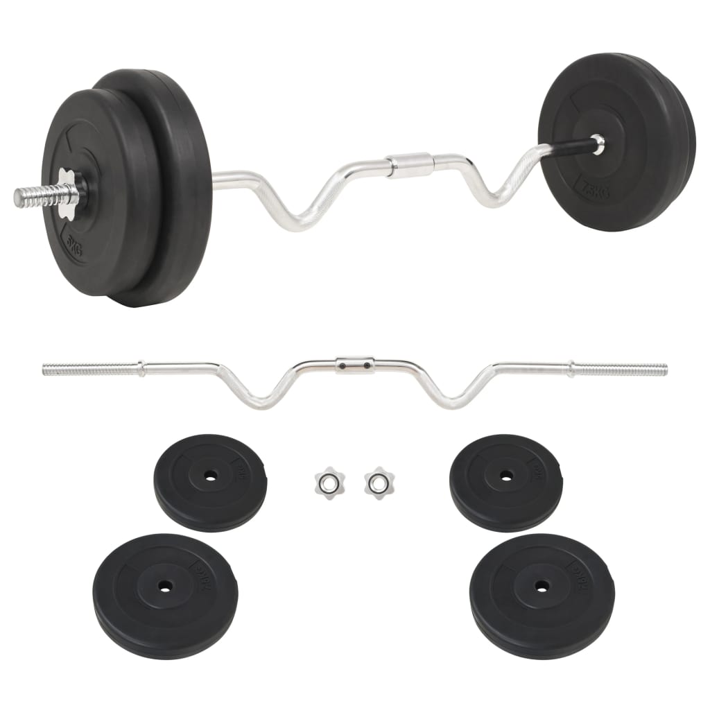 vidaXL Barbell Set 66.1 lb