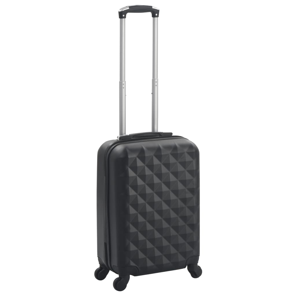 vidaXL Hardcase Trolley Black ABS