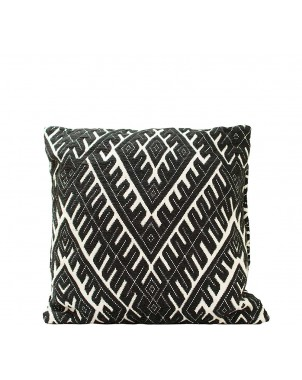 Black and White Diamond Cushion Cover - 18" Black/White