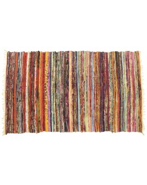 Recycled Fabric Rug - Assorted Color and Size - 5' x 8' Yellow
