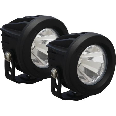 OPTIMUS ROUND SERIES PRIME BLACK 10-WATT LED LIGHT 60 DEGREE BEAM KIT OF 2 LIGHT