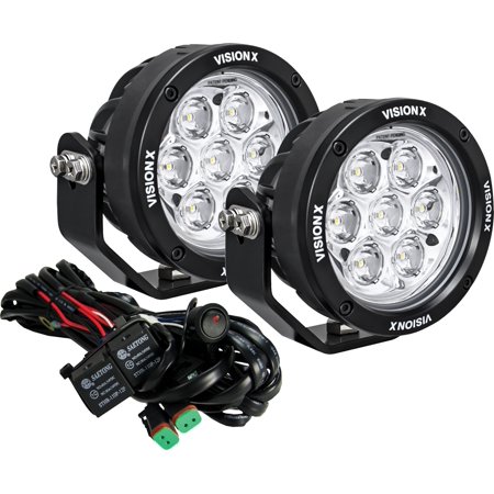 PAIR OF 4.7IN 7 LED CG2 LIGHT CANNONS INCLUDING HARNESS INCL DT CONNECTORS