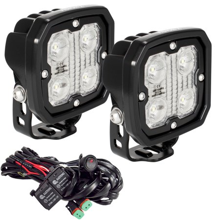 Kit Of 2 Duralux Work Light 4 LED 10 Degree W/Harness