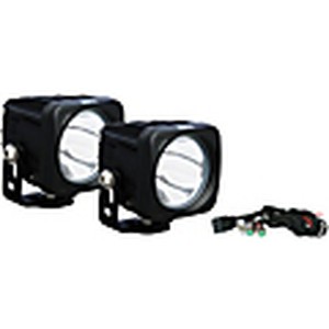 OPTIMUS SERIES PRIME BLACK 10-WATT LED LIGHT 60 DEGREE BEAM KIT OF 2 LIGHTS WITH