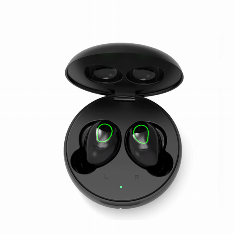 All Charged Up Bluetooth Earbuds With Wireless Charging Pad - Black