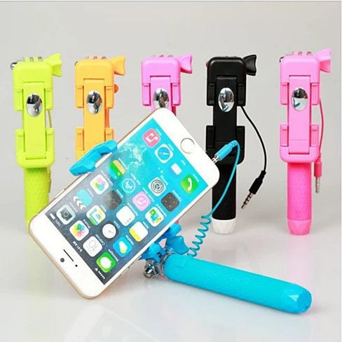 Candy Bar Selfie Stick World's Smallest And Guaranteed To Fit In Your Pocket - Blue Mint