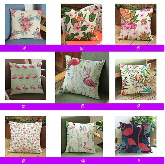 Fabulous Flamingos Cushion Covers - A