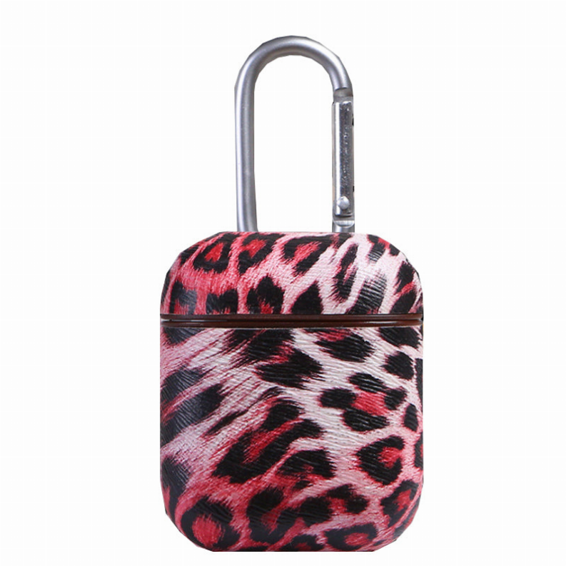 Habitat Air Pod Protective Cover Case In Leopard Print - Pink