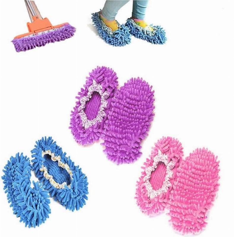 Lazy Maid Quick Mop Slip-On Slippers 3 pairs / 6 pieces