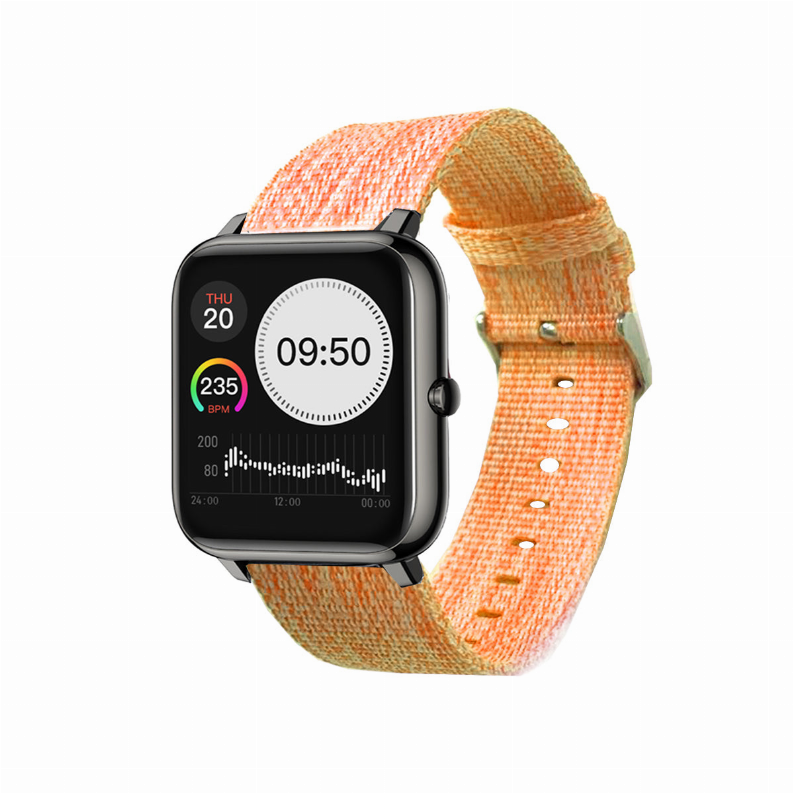 Medley Wellness And Sports Activity Tracker Watch With Melange And Urban Belt - Orange