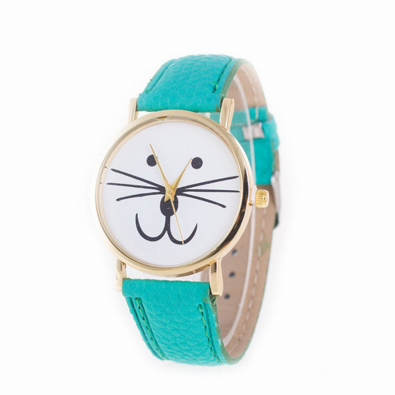 Mr. Whiskers Cat Watches 9 lives And 9 colors - Mint