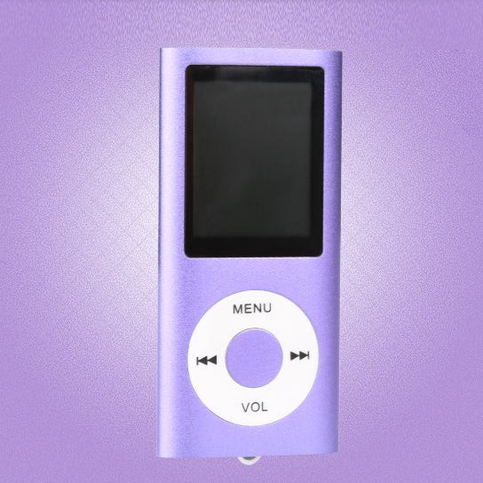 Portable Mp3 Music Player and FM Radio And More - Purple