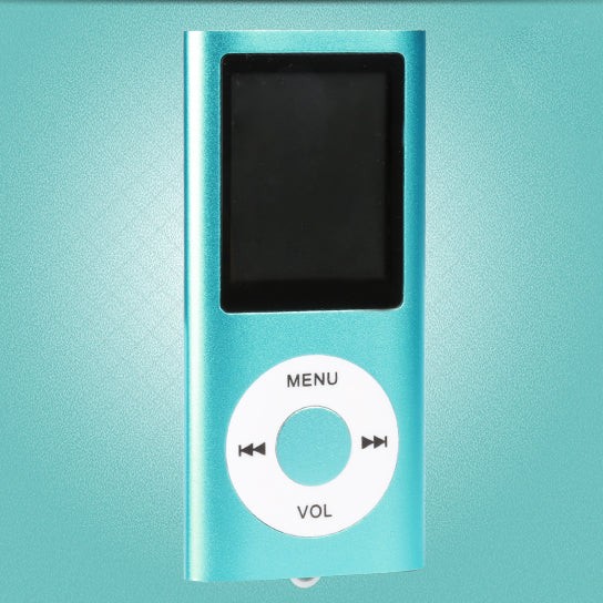 Portable Mp3 Music Player and FM Radio And More - Blue