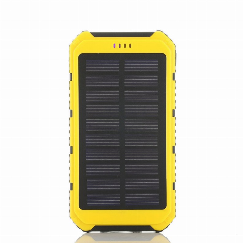 Roaming Solar Power Bank Phone or Tablet Charger - Yellow