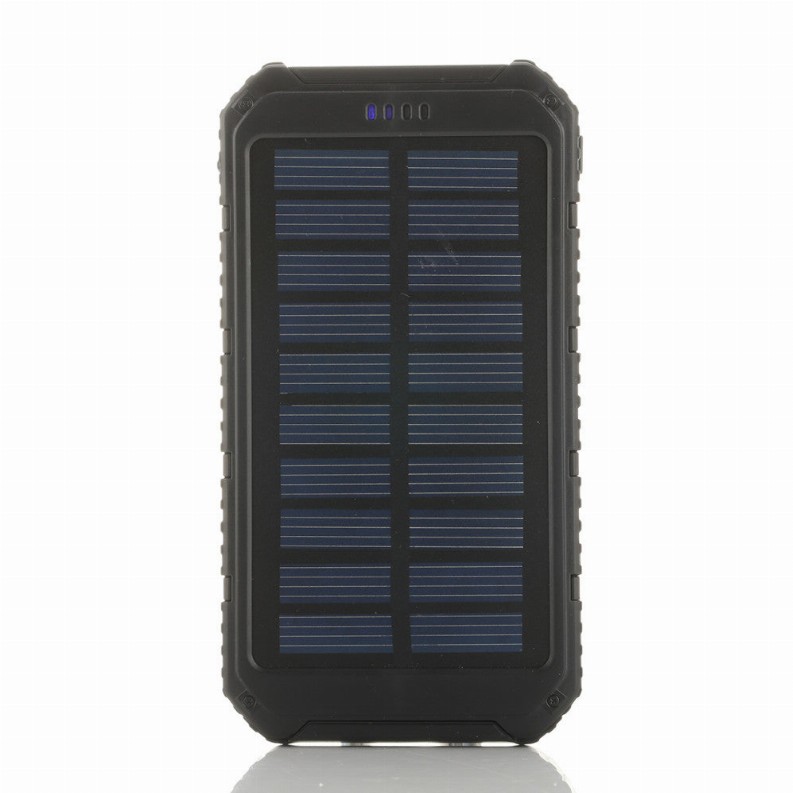 Roaming Solar Power Bank Phone or Tablet Charger - Black