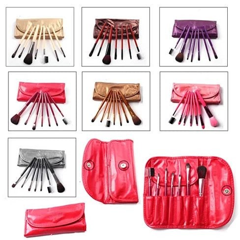 Seven Heaven Best Of Beauty Brushes - Hot Pink