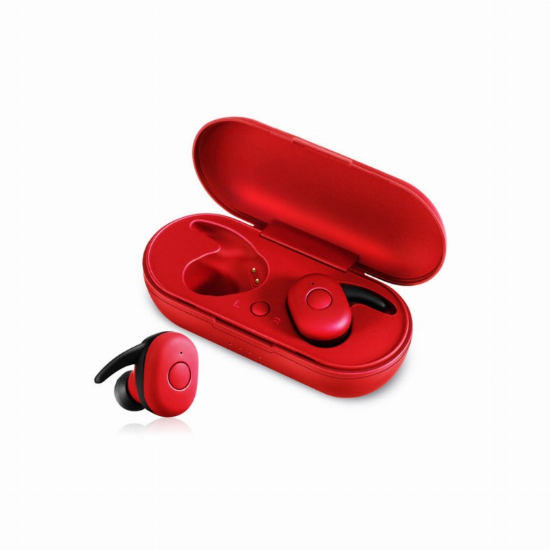 Twin Bluetooth Earpods With Chargeable Box - Red