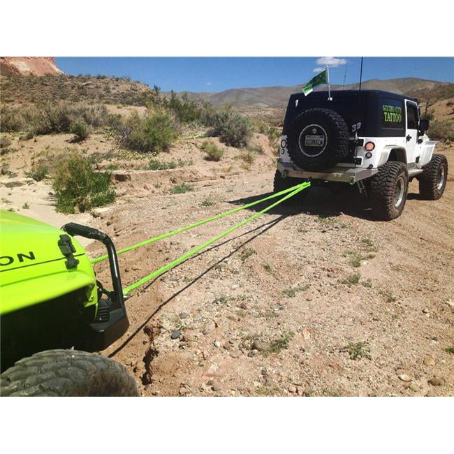 KINETIC RECOVERY ROPE TRUCK/JEEP 3/4 INCH X 20 FOOT GREEN WITH ROPE BAG