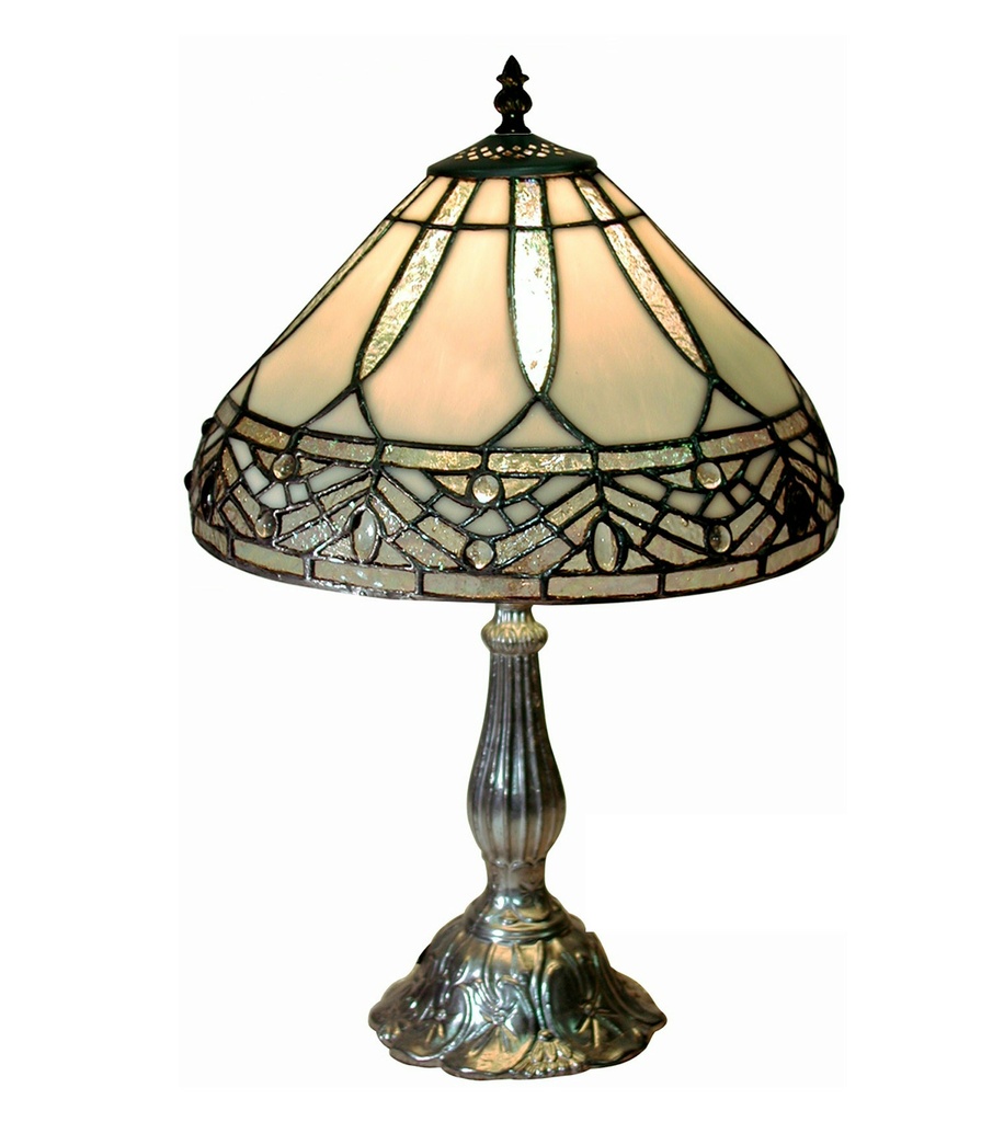 Famous Brand-Style White Jewels Table Lamp