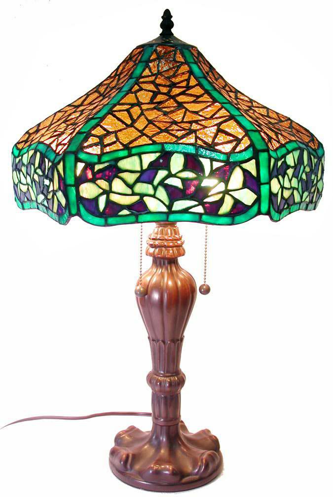 Tiffany-Style Chocolate Table Lamp