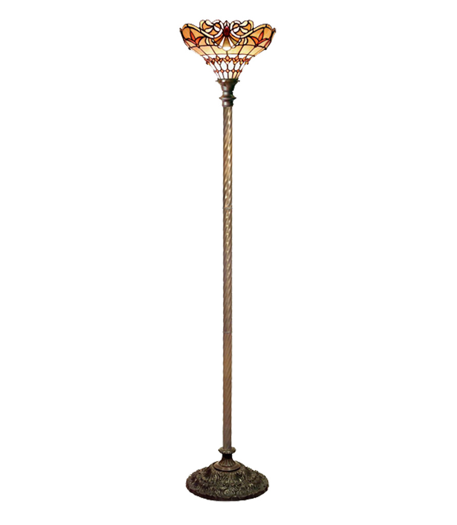 Famous Brand-Style Baroque Torchiere Lamp