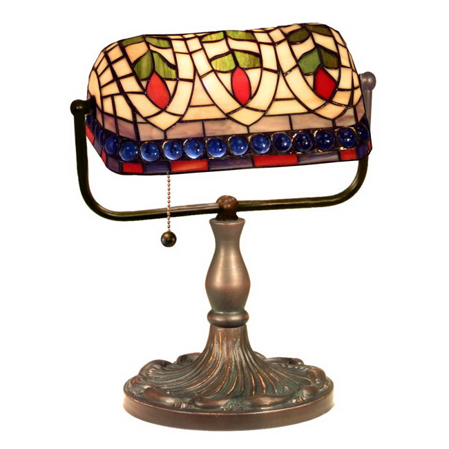 Tiffany-Style Art Glass Desk Lamp