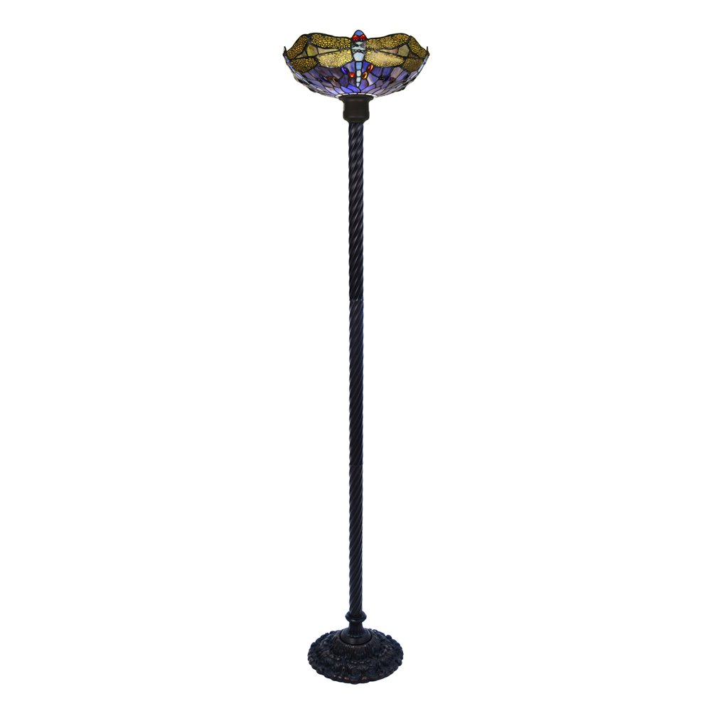 Famous Brand Style Dragonfly Torchiere Lamp