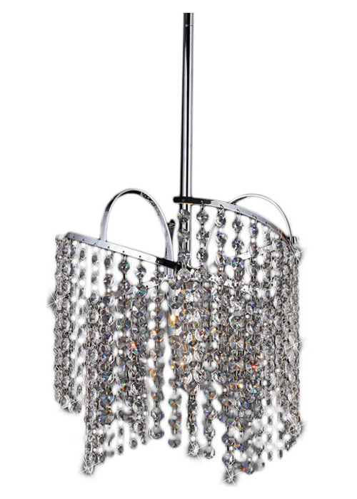 Ann Crystal-Chrome Chandelier