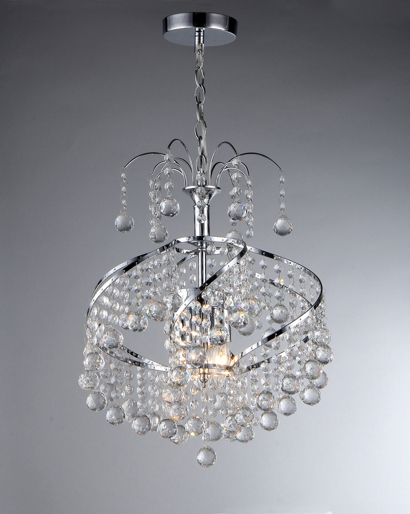 Helen Crystal-Chrome Chandelier