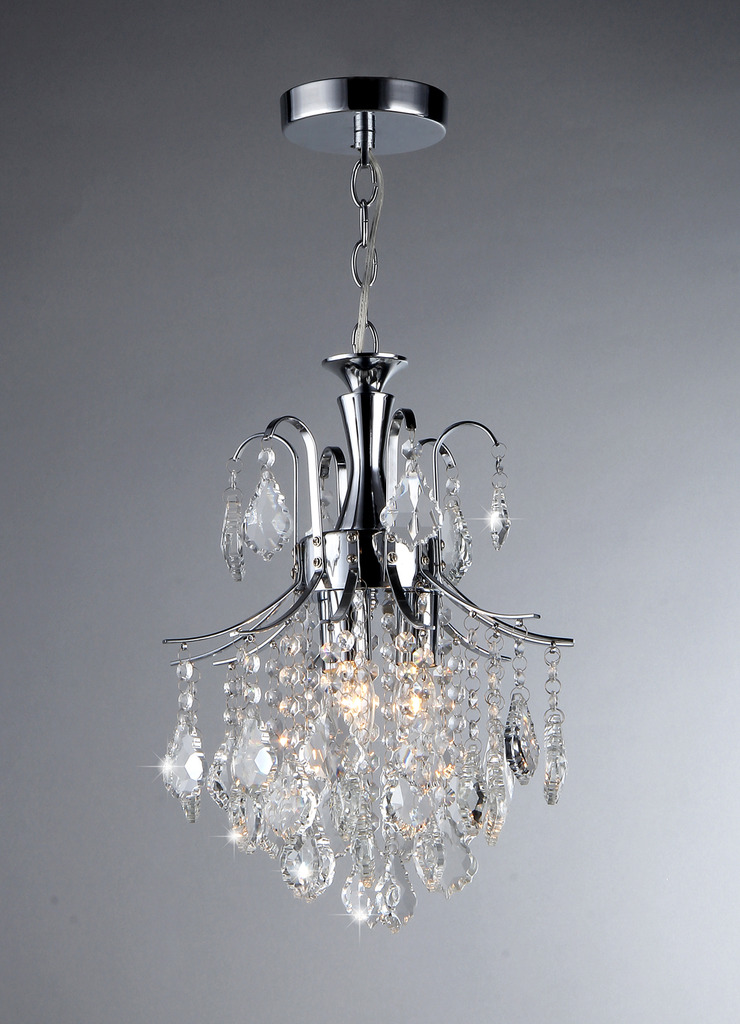 Susan Crystal-Chrome Chandelier