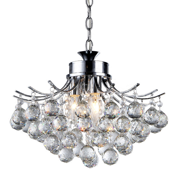 Boadicea Crystal-Chrome Chandelier